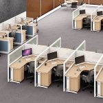 Estação Trabalho Delta Imperia Premium Divisória de Vidro - Kit Móveis