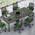Mesa Reunião Retangular Pé Trave Work Pro - Kit Móveis