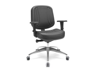 Cadeira Operativa Premium Diretor Couro - Kit Móveis