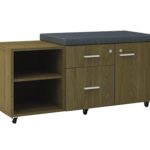 Armário Banco com Futon - Kit Móveis