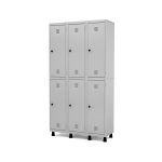 Roupeiro de Aço 2 6 Portas - Kit Móveis